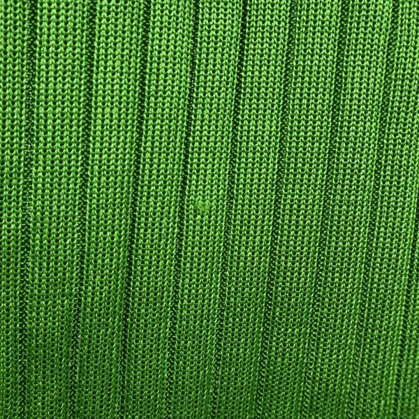 イヴサンローラン 半袖 ニット ワンピース L グリーン系 YVES SAINT LAURENT レディース