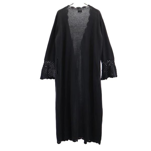 RHC アールエイチシー 長袖 袖レース ロング カーディガン S グレー系 レディース