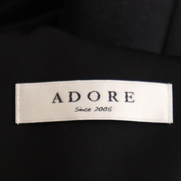 ADORE アドーア キャミワンピース 38 ブラック系 バックジップ レディース