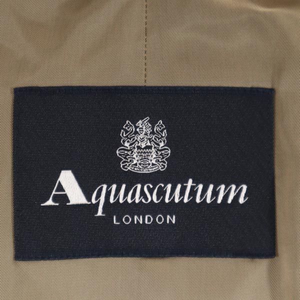 未使用 アクアスキュータム 2WAY ステンカラーコート 40 ベージュ系 Aquascutum ライナー メンズ