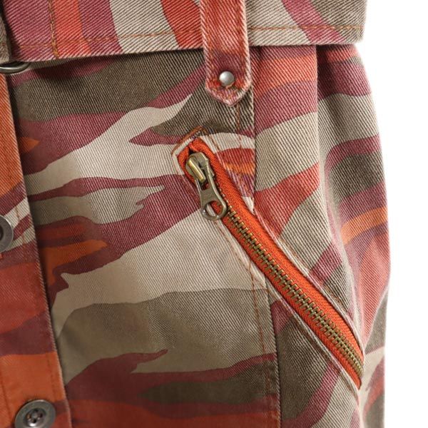 Michael Kors マイケルコース 総柄 トレンチコート S レッド系 レディース