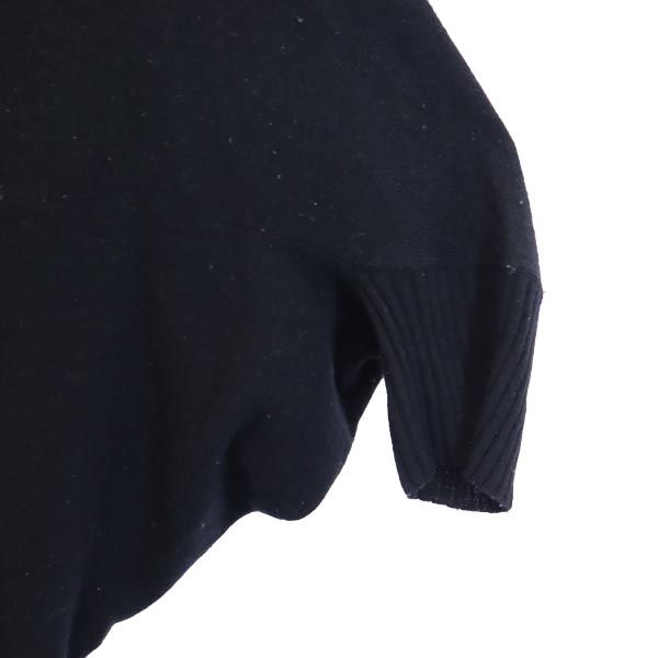 LANVIN en Bleu ランバンオンブルー ウールブレンド ニット ワンピース 38 ブラック チュニック レディース