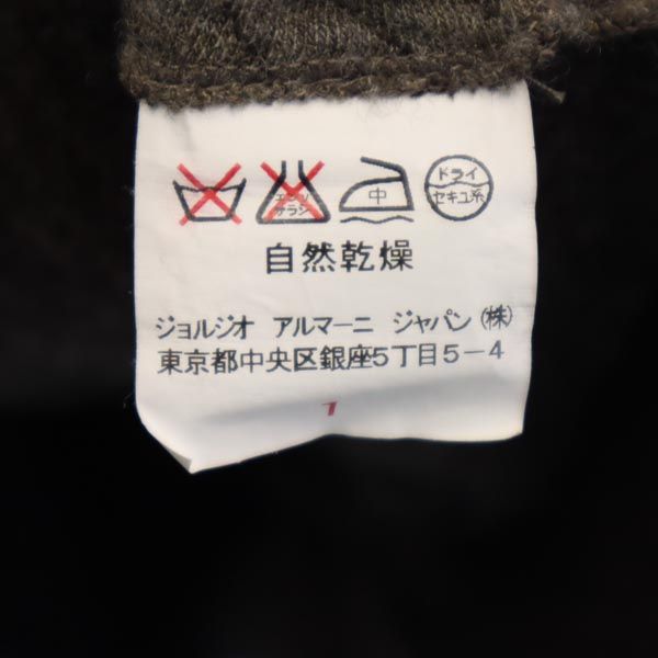 ARMANI COLLEZIONI アルマーニコレッツォーニ ウールブレンド ノースリーブ ニット ワンピース 40 ブラウン系 レディース