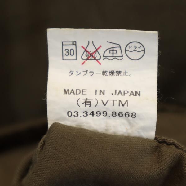 VICTIM ヴィクティム 日本製 ミリタリージャケット L カーキ メンズ