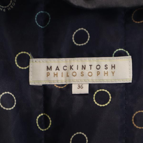 MACKINTOSH PHILOSOPHY マッキントッシュフィロソフィー 日本製 三陽商会 トレンチコート 36 ネイビー ライナー レディース