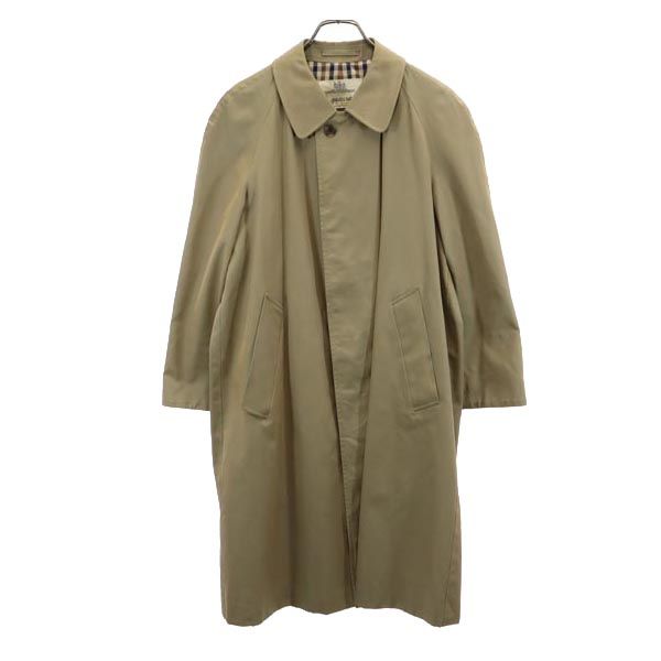 Aquascutum アクアスキュータム ステンカラーコート カーキ メンズ