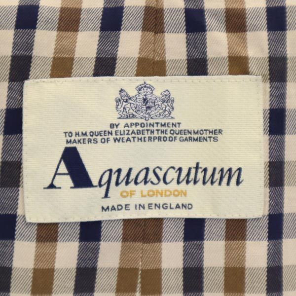 アクアスキュータム ステンカラーコート カーキ Aquascutum メンズ