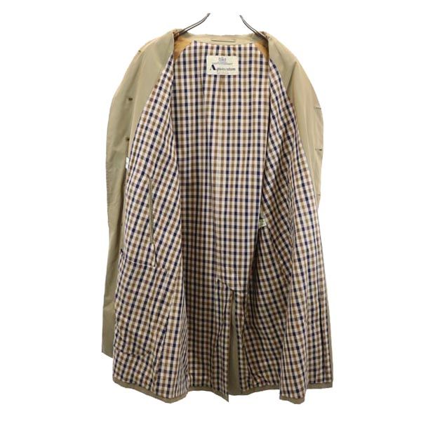 Aquascutum アクアスキュータム ステンカラーコート カーキ メンズ