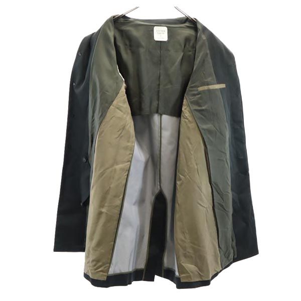 UNITED TOKYO ユナイテッドトウキョウ 日本製 ステンカラーコート 3 深緑 メンズ