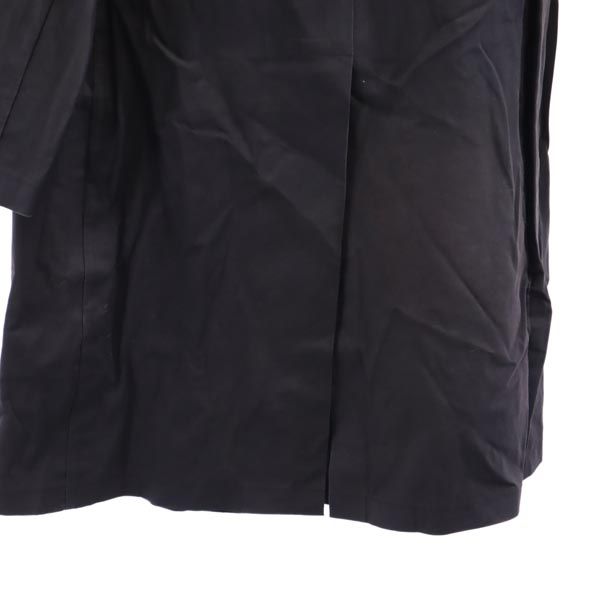 A.P.C. アーペーセー ゴム引き 長袖 ラバーコーティング ステンカラーコート M ネイビー レディース