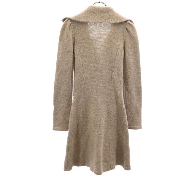 ARMANI JEANS アルマーニジーンズ ニット カーディガン USA6 ブラウン レディース