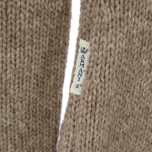 ARMANI JEANS アルマーニジーンズ ニット カーディガン USA6 ブラウン レディース