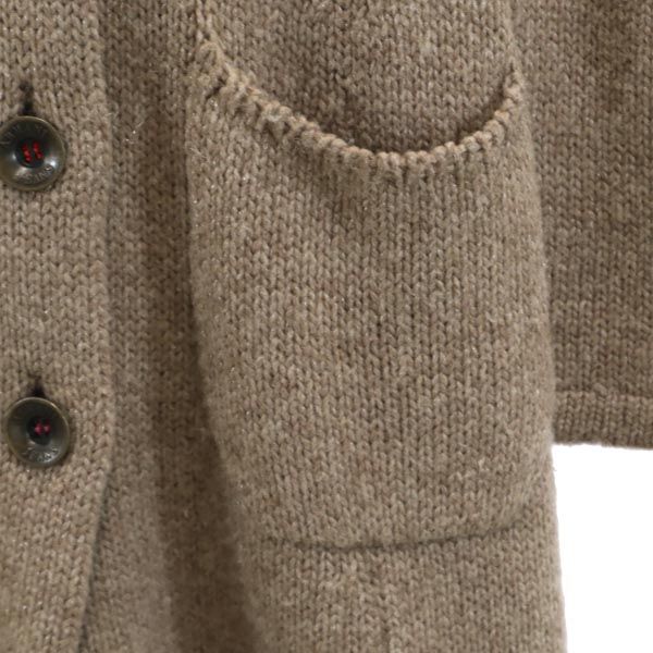 ARMANI JEANS アルマーニジーンズ ニット カーディガン USA6 ブラウン レディース