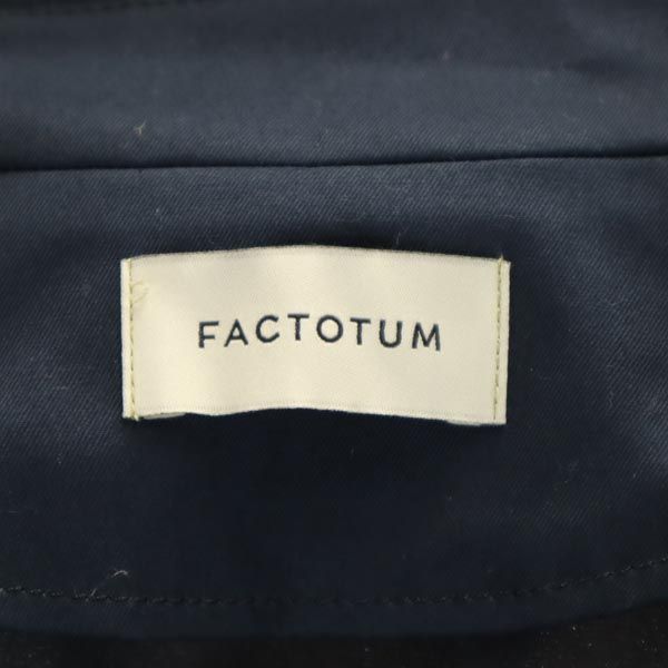 FACTOTUM ファクトタム ステンカラーコート ネイビー メンズ