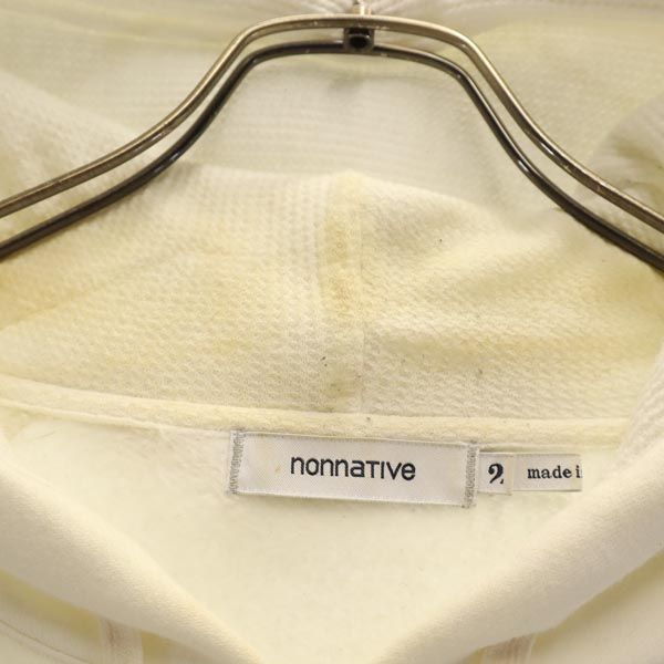nonnative ノンネイティブ 日本製 長袖 パーカー 2 ホワイト系 メンズ