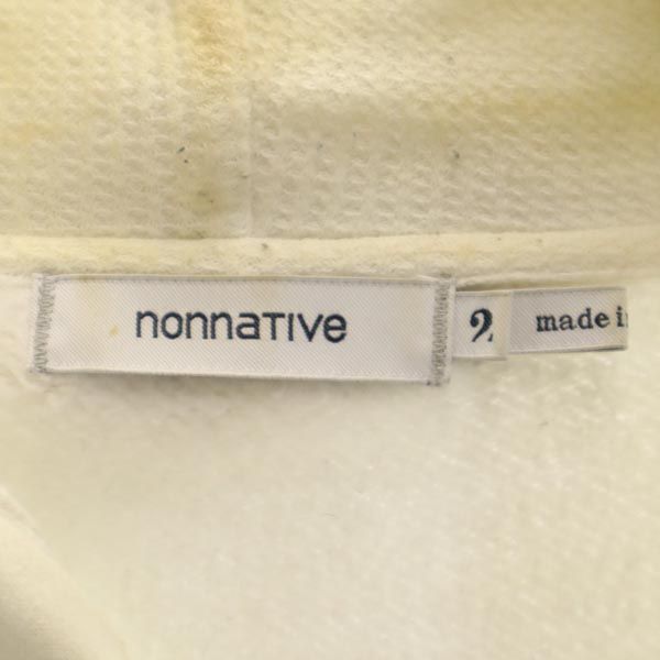 nonnative ノンネイティブ 日本製 長袖 パーカー 2 ホワイト系 メンズ
