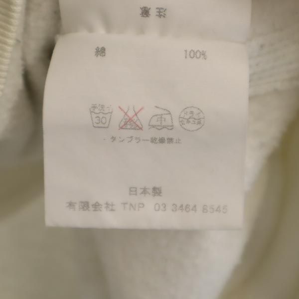 nonnative ノンネイティブ 日本製 長袖 パーカー 2 ホワイト系 メンズ