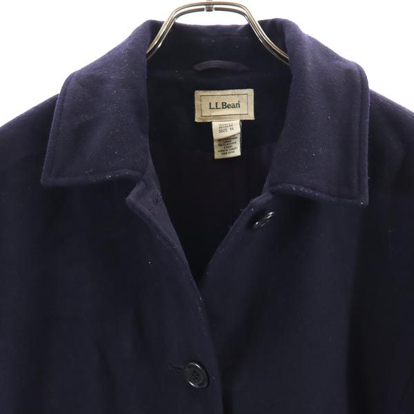 L.L.Bean エルエルビーン ステンカラーコート 14 ネイビー レディース