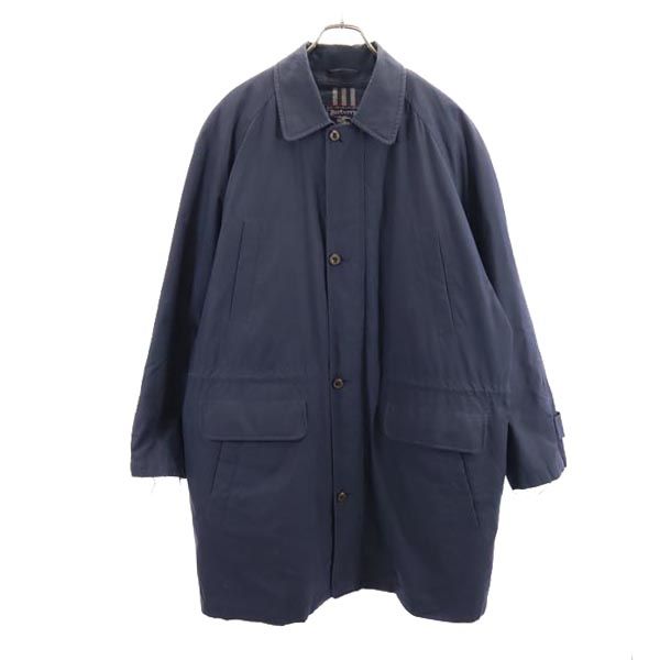 Burberrys バーバリーズ 90s 日本製 ダウンライナー付き オールド ステンカラーコート LA ネイビー 三陽商会 メンズ