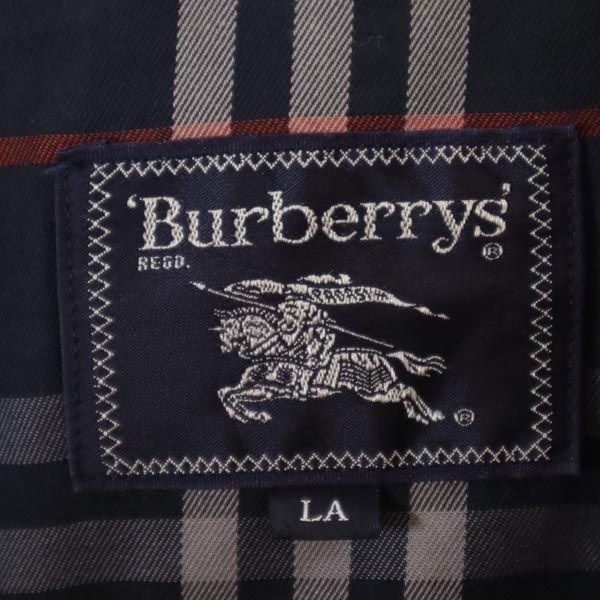 Burberrys バーバリーズ 90s 日本製 ダウンライナー付き オールド ステンカラーコート LA ネイビー 三陽商会 メンズ