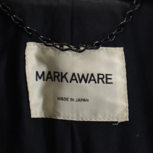 マーカウェア 日本製 ステンカラーコート 2 ネイビー markaware メンズ