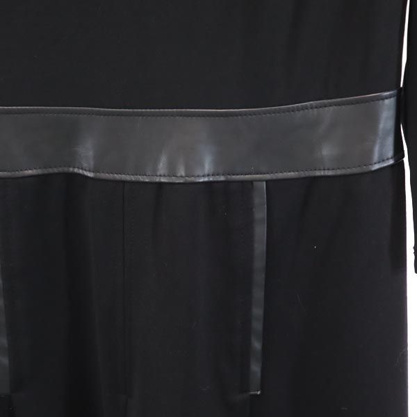 LAUREN RALPH LAUREN ローレンラルフローレン 7分袖 切替 ワンピース 4 ブラック DRESS レディース