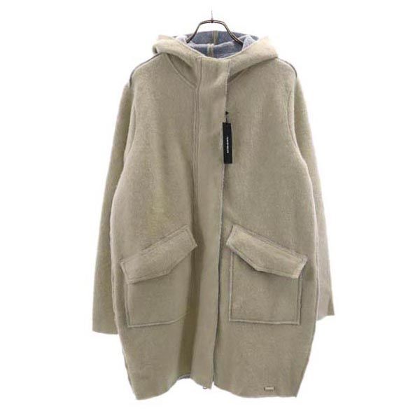 未使用 DIESEL ディーゼル ウールブレンド ステンカラーコート M 白系 レディース