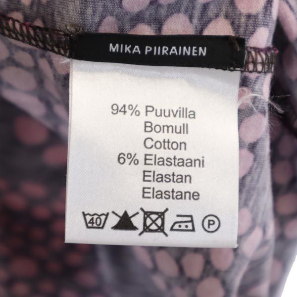 marimekko マリメッコ 総柄 長袖 膝丈ワンピース S ピンク系 レディース