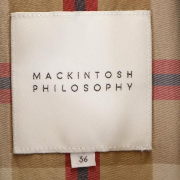 MACKINTOSH PHILOSOPHY マッキントッシュフィロソフィー トレンチコート 36 ネイビー系 レディース