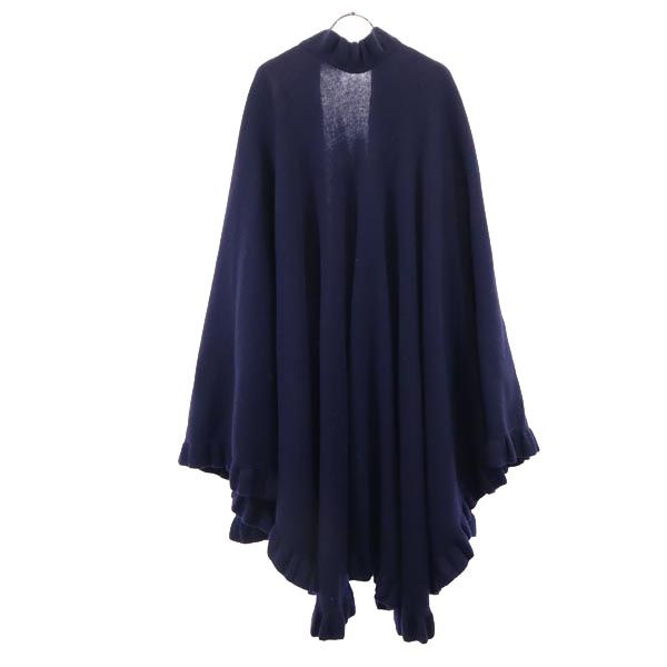 Pringle プリングル 70s ロング マント ヴィンテージ カーディガン ネイビー系 of Scotland レディース