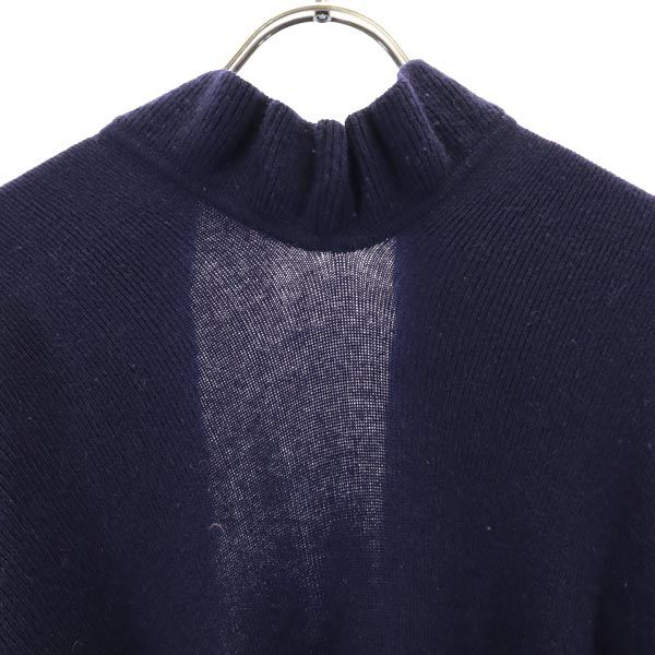 Pringle プリングル 70s ロング マント ヴィンテージ カーディガン ネイビー系 of Scotland レディース