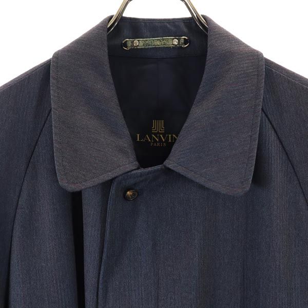 LANVIN ランバン ステンカラーコート R48-45 ブルーグレー メンズ