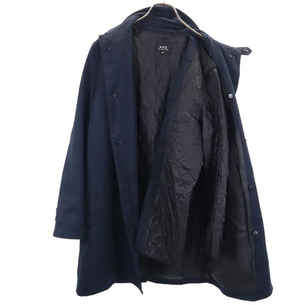アーペーセー ライナー付き ステンカラーコート XXS ネイビー A.P.C. メンズ