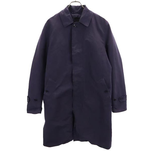 VETRA ベトラ ウールブレンド 長袖 ライナー付き ステンカラーコート 40 ネイビー系 メンズ