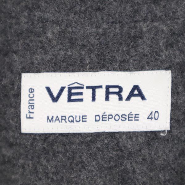 VETRA ベトラ ウールブレンド 長袖 ライナー付き ステンカラーコート 40 ネイビー系 メンズ