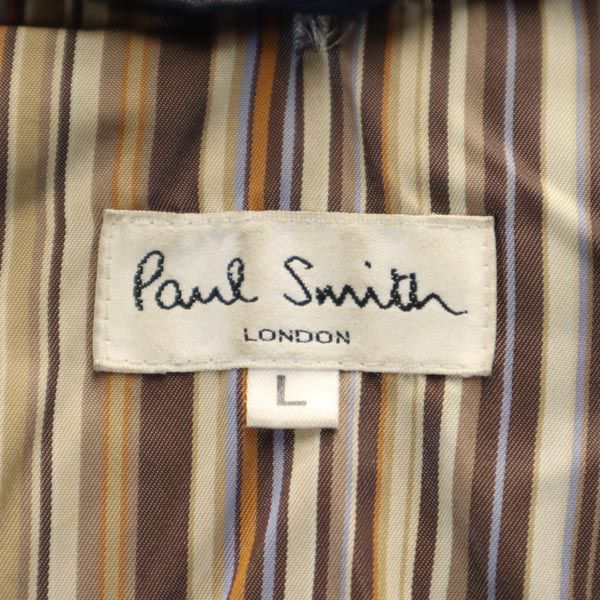 ポールスミス ライナー付き ステンカラーコート L ネイビー Paul Smith 日本製 メンズ