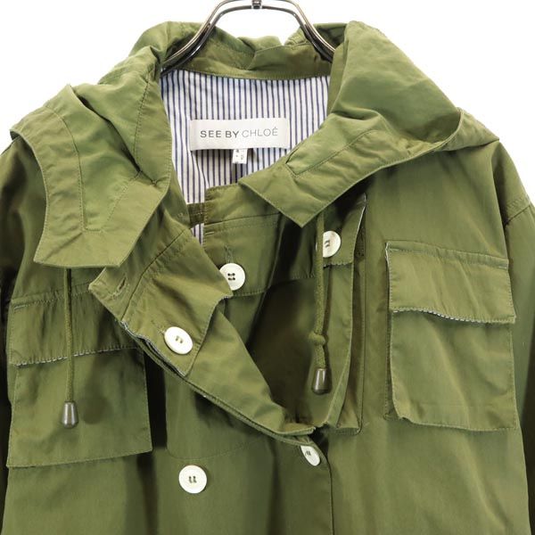 SEE BY CHLOE シーバイクロエ モッズコート 4 カーキ レディース