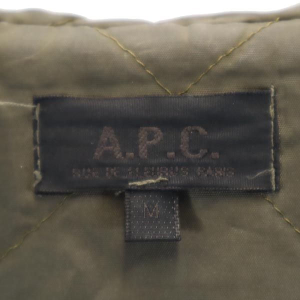 A.P.C. アーペーセー フランス製 モッズコート M カーキ系 裏キルティング メンズ