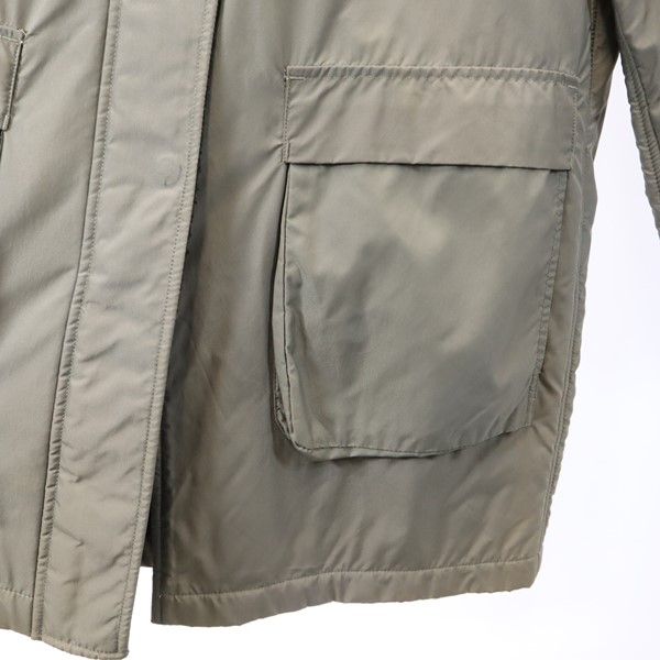 HUNTING WORLD ハンティングワールド イタリア製 ステンカラーコート 40 カーキ レディース