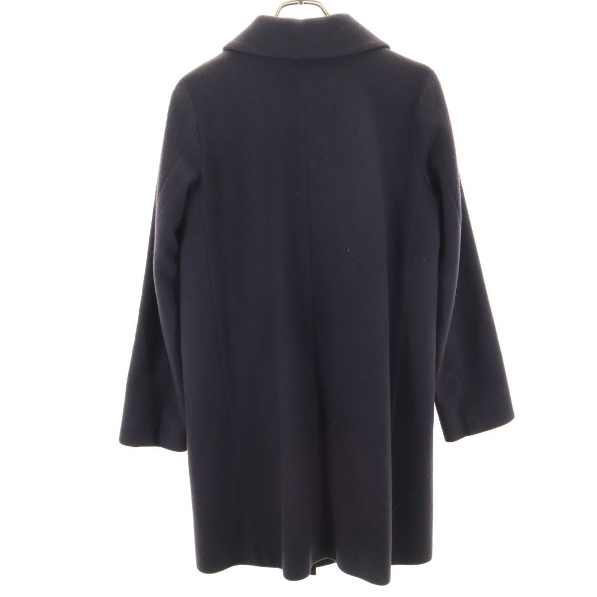 Mackintosh マッキントッシュ スコットランド製 ウール ステンカラーコート 32 ネイビー レディース