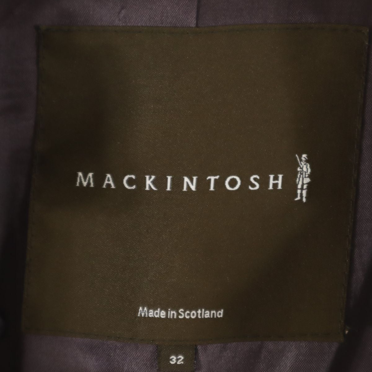 Mackintosh マッキントッシュ スコットランド製 ウール ステンカラーコート 32 ネイビー レディース