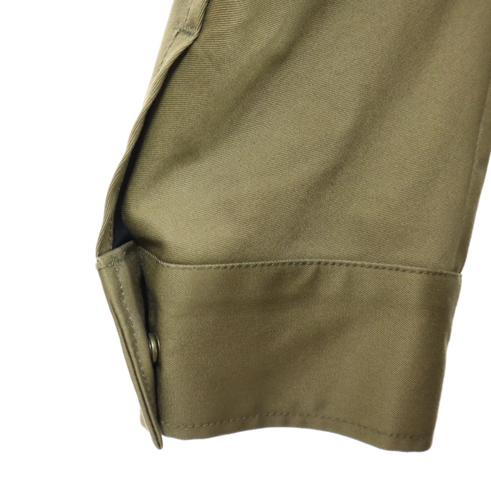 wjk reluxe ダブルジェーケーリラックス 日本製 2way ミリタリーコート S カーキ スウェット フード メンズ