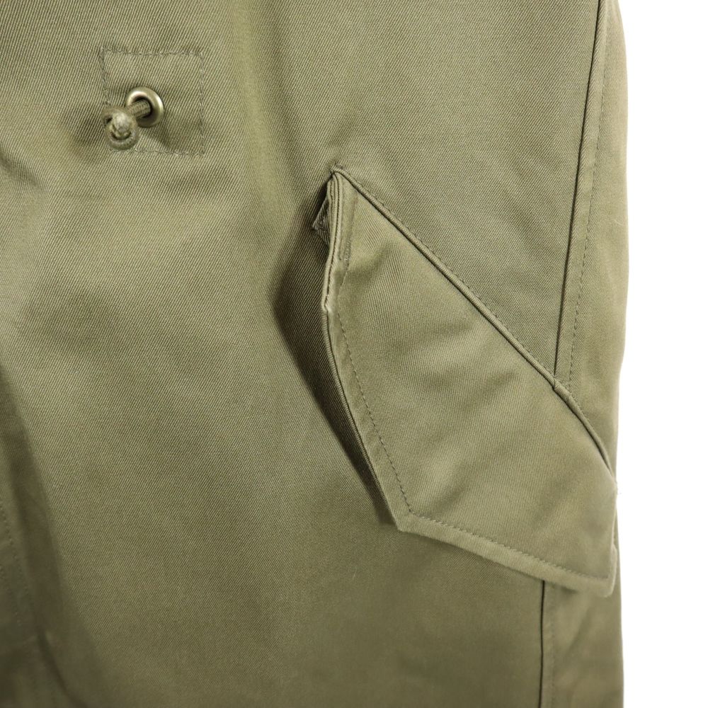 wjk reluxe ダブルジェーケーリラックス 日本製 2way ミリタリーコート S カーキ スウェット フード メンズ