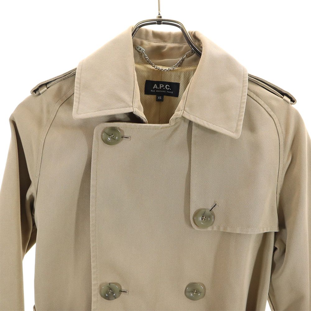 A.P.C. アーペーセー トレンチコート XS ベージュ レディース