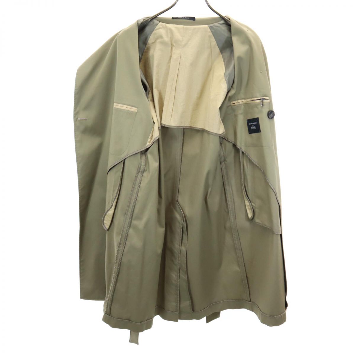 TAGLIATORE タリアトーレ イタリア製 トレンチコート 44 カーキ系 メンズ