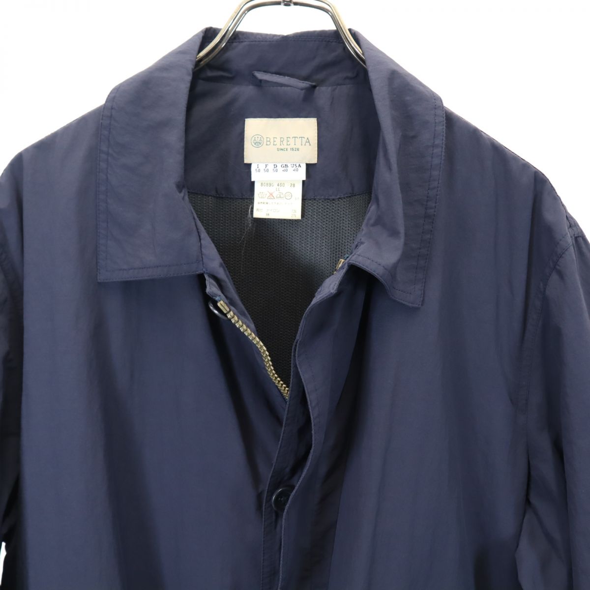 BERETTA ベレッタ 三陽商会 イタリア製 ステンカラーコート LL ネイビー メンズ