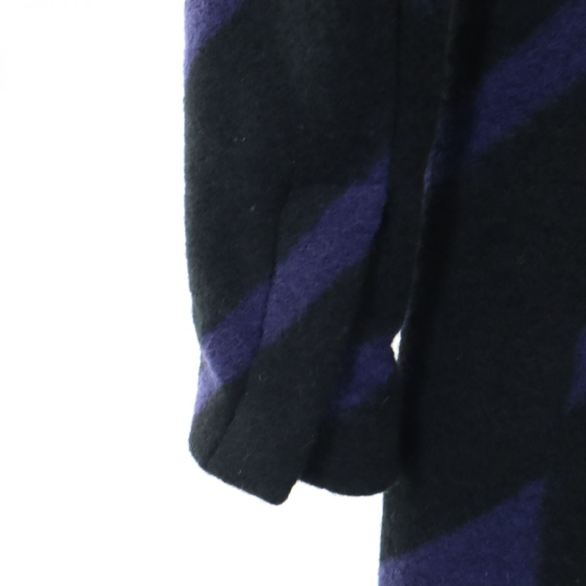 ARMANI EXCHANGE アルマーニエクスチェンジ ウールブレンド チェスターコート M 黒系 レディース