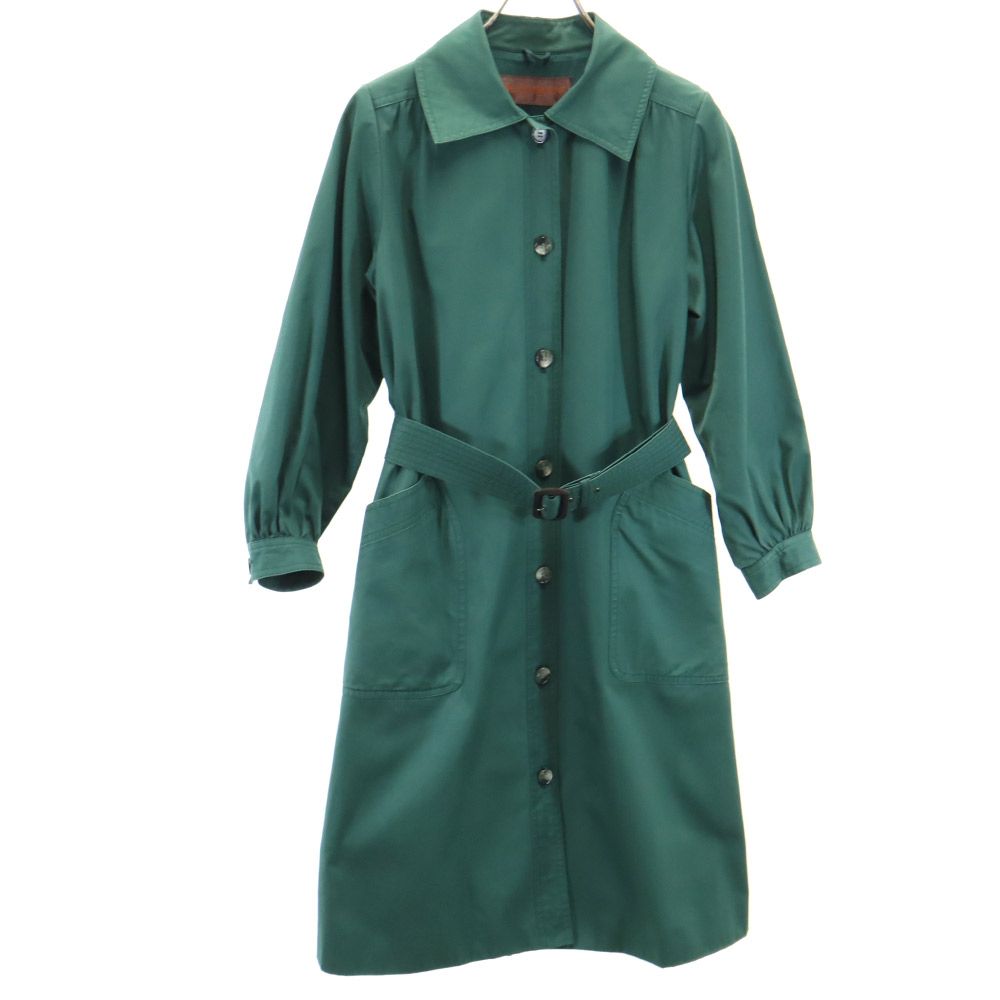 YVES SAINT LAURENT イヴサンローラン 90s オールド コート グリーン レディース