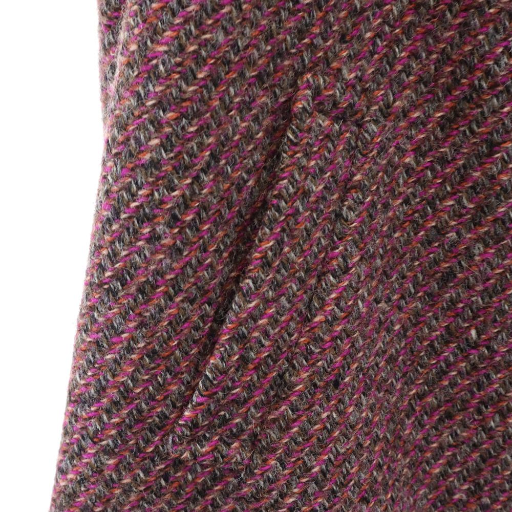 Aquascutum アクアスキュータム 70s 80s ヴィンテージ ウールコート パープル系 レディース