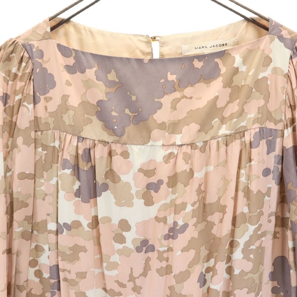 MARC JACOBS マークジェイコブス 7分袖 膝丈ワンピース 2 ピンク系 レディース